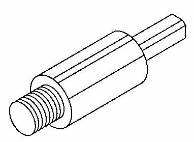 WORM DRIVE SHAFT -22 M-22RW
