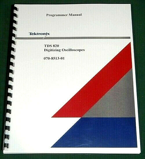 Tektronix TDS 820 Programmer Manual: Comb Bound & Protective Covers