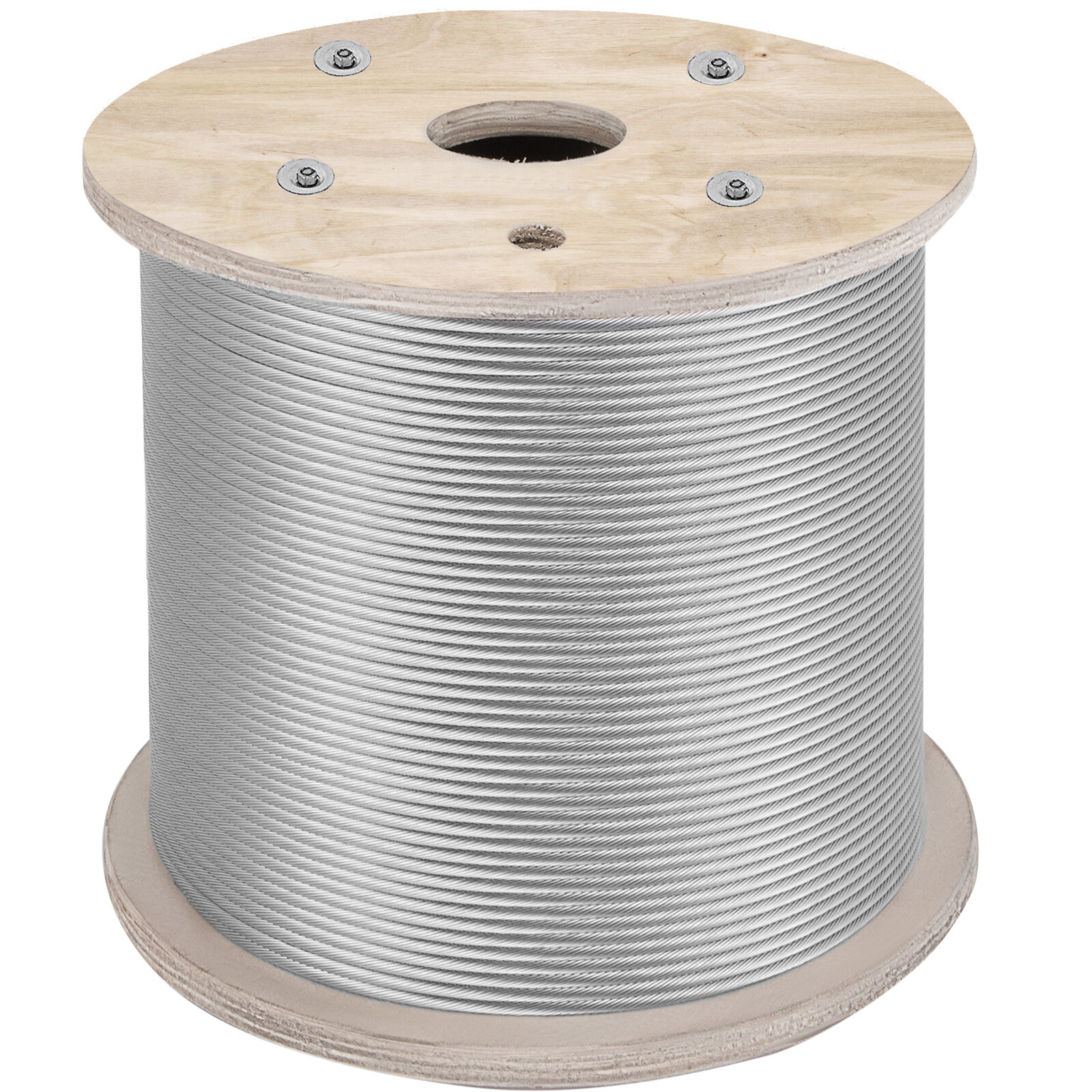 VEVOR T304 Stainless Steel Cable 1/4" 7x19 Steel Wire Rope 200ft Cable Railing