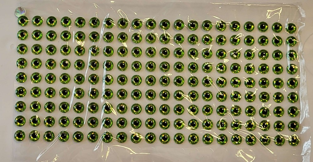 3D Chartreuse eyes 5mm