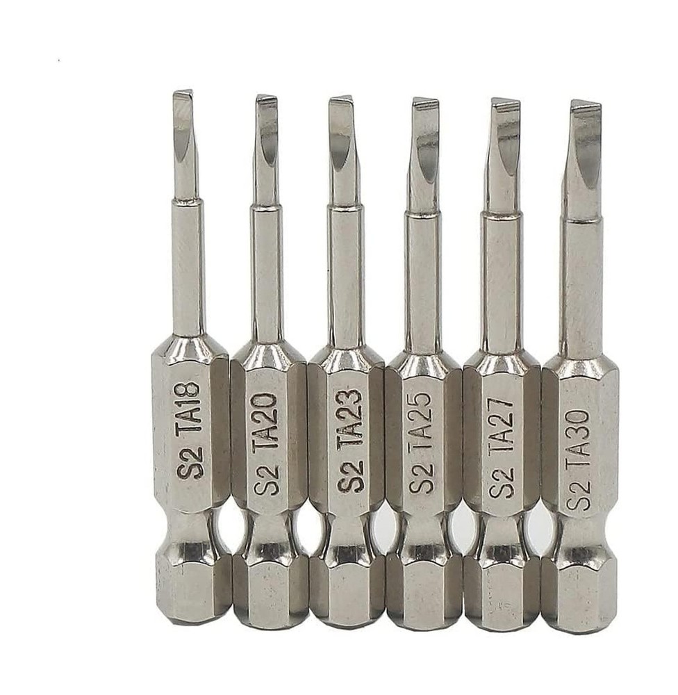 Fixinus 6 Pieces Magnetic Triangle Screwdriver Bits Set 1/4 inch Hexagonal 1....