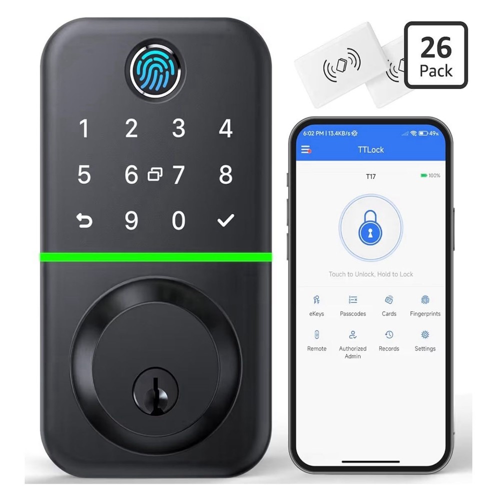🔐 PREMIUM SMART LOCK + SAME-DAY INSTALLATION (Fingerprint, App, Keyless Entry)