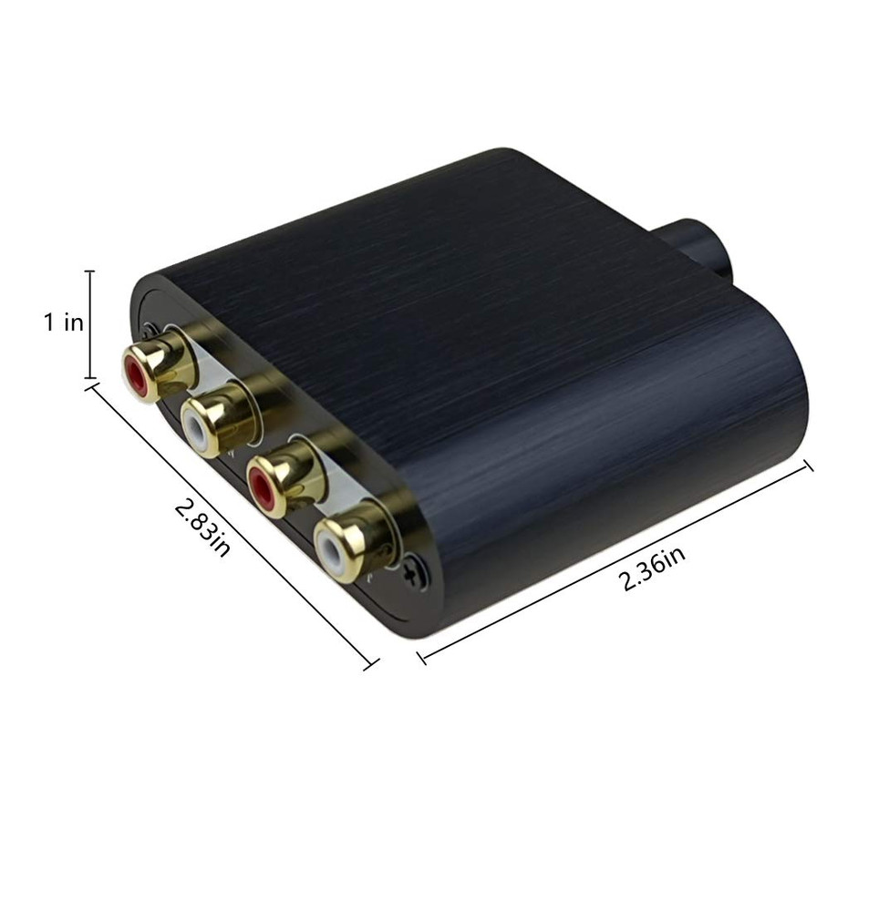 RCA Audio Volume Controller, Line Volume Control Box, Mini Attenuator Knob -RC11