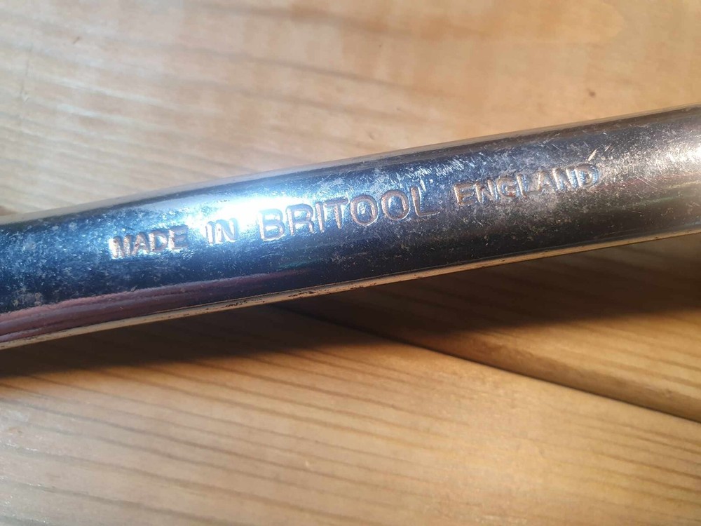 Vintage BRITOOL 2RB92110 9/16" x 11/16" BS Ring Spanner Mechanics Tools Engineer