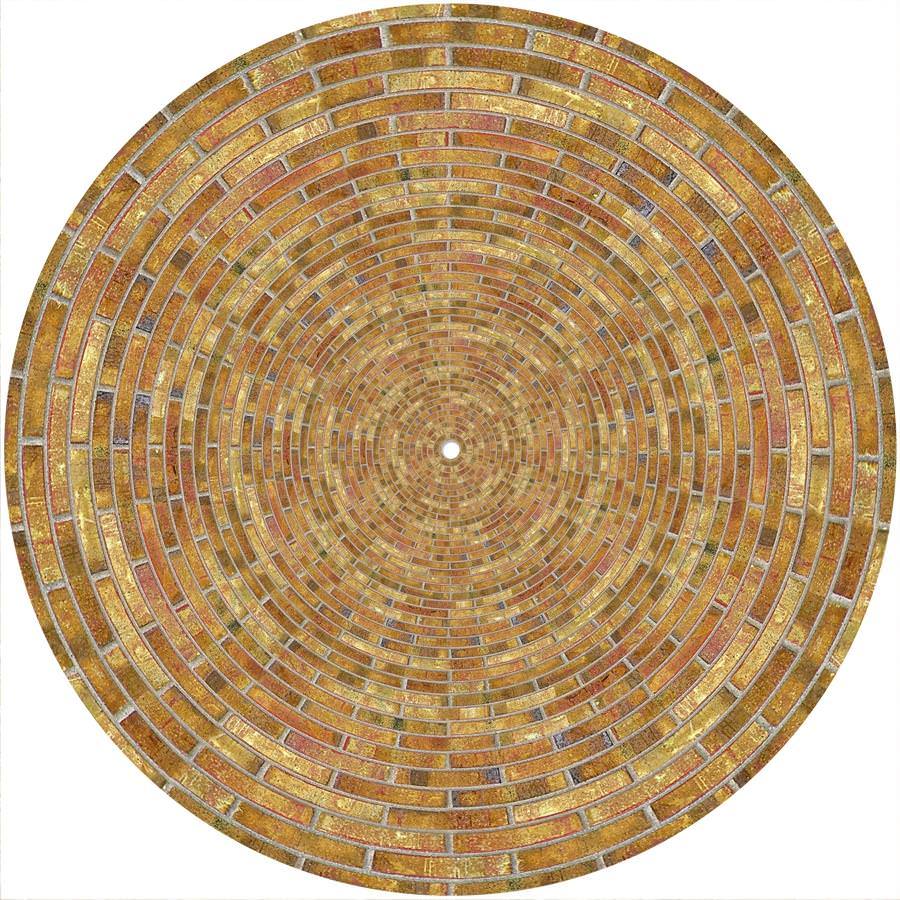 Slipmat Scratch Pad Felt for 12" Turntable LP DJ Record Player SPIRAL BRICKS 2