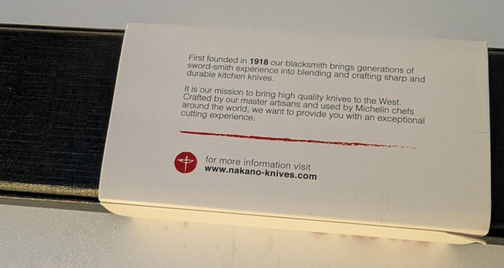 Nakano Classic Chef’s Knife