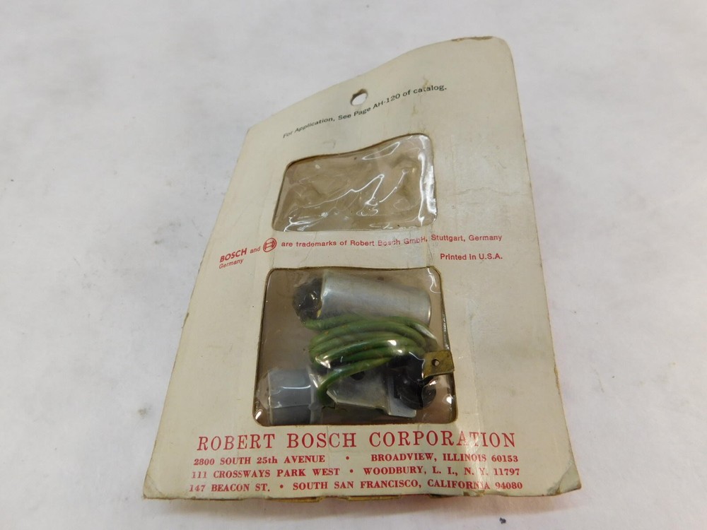 Saab 96 Blue Engine Ignition Condenser Bosch 1237330111 1969-1972