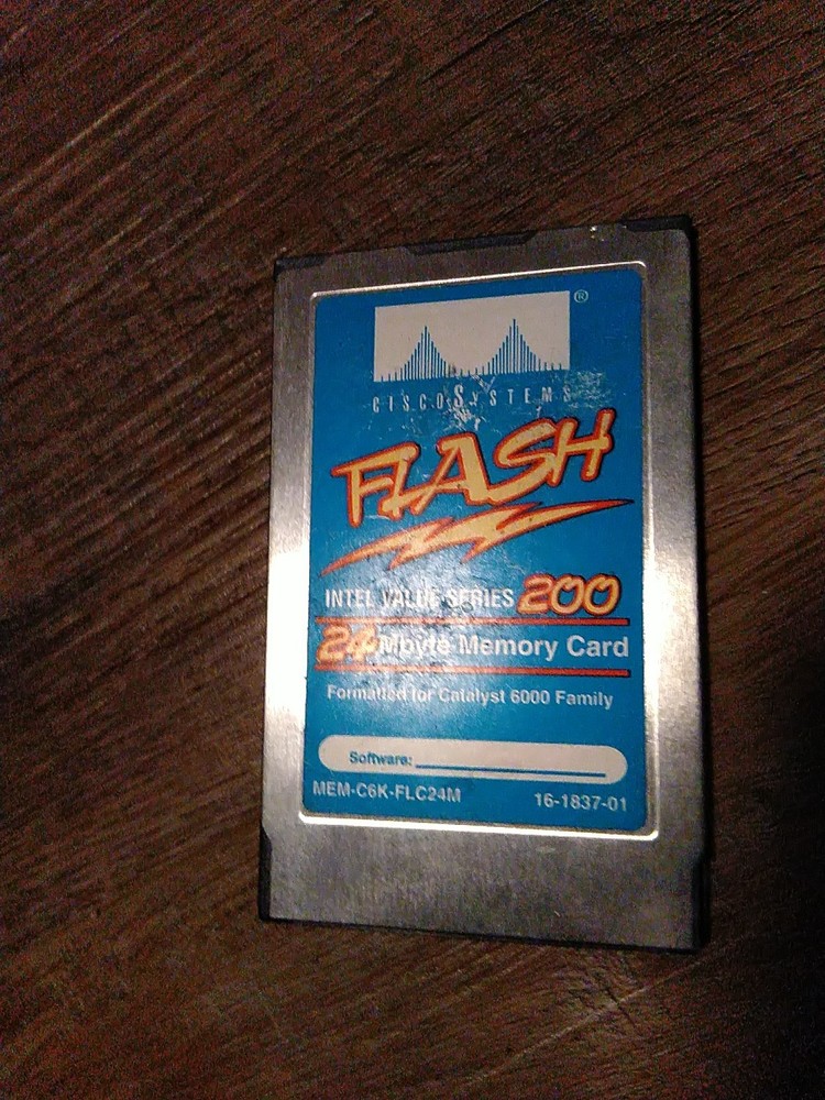 24 MB Intel Value Series 200 5v read/write Linear Flash PCMCIA cisco 6000