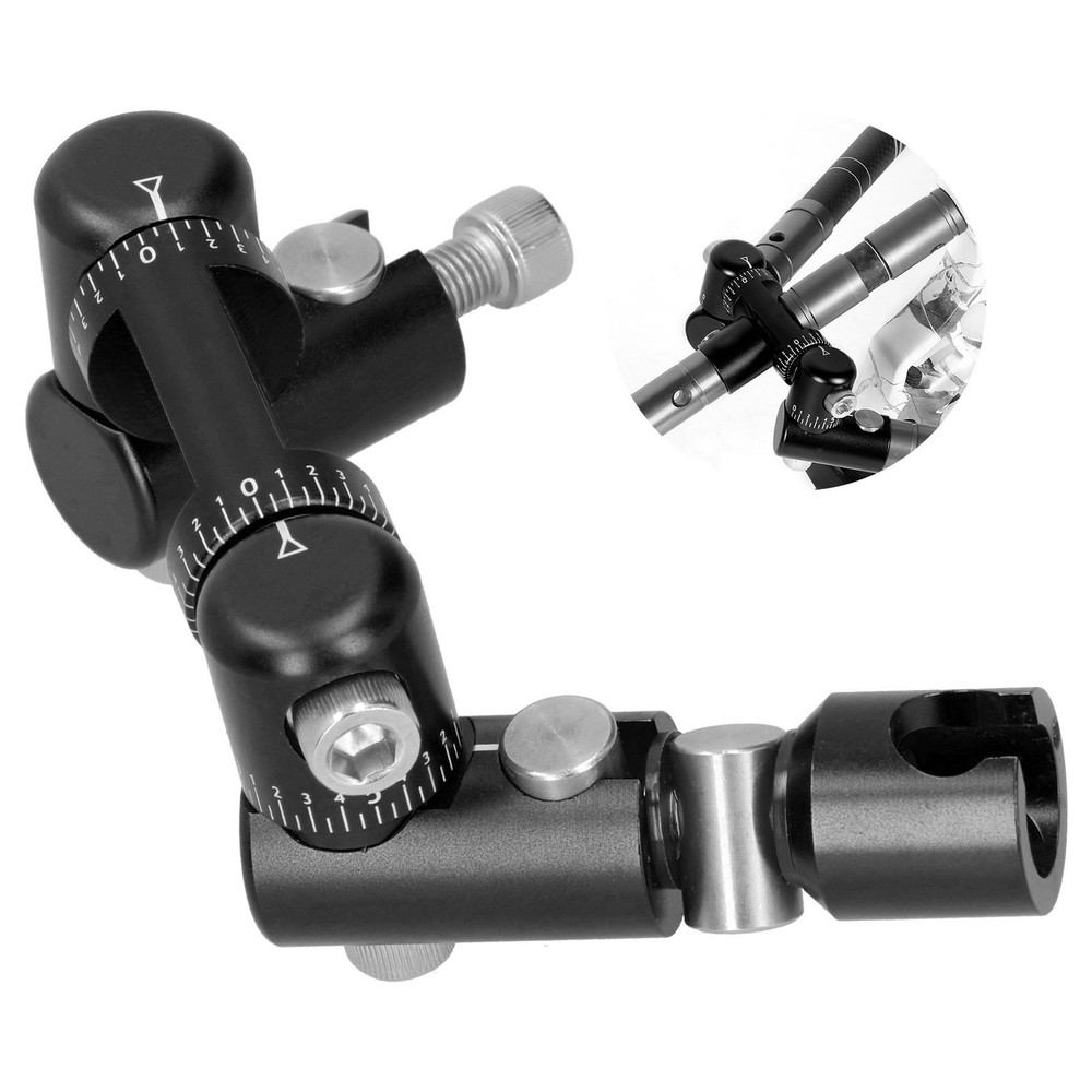 ˜(Black)Double Side V Bar Archery Rod Stabilizer Adjustable Quick Disconnect