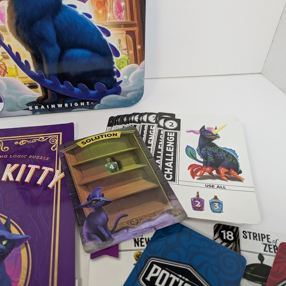 Witchy Kitty Game Magical Morphing Logic Puzzle Tin Brainwright 2017 1 Player