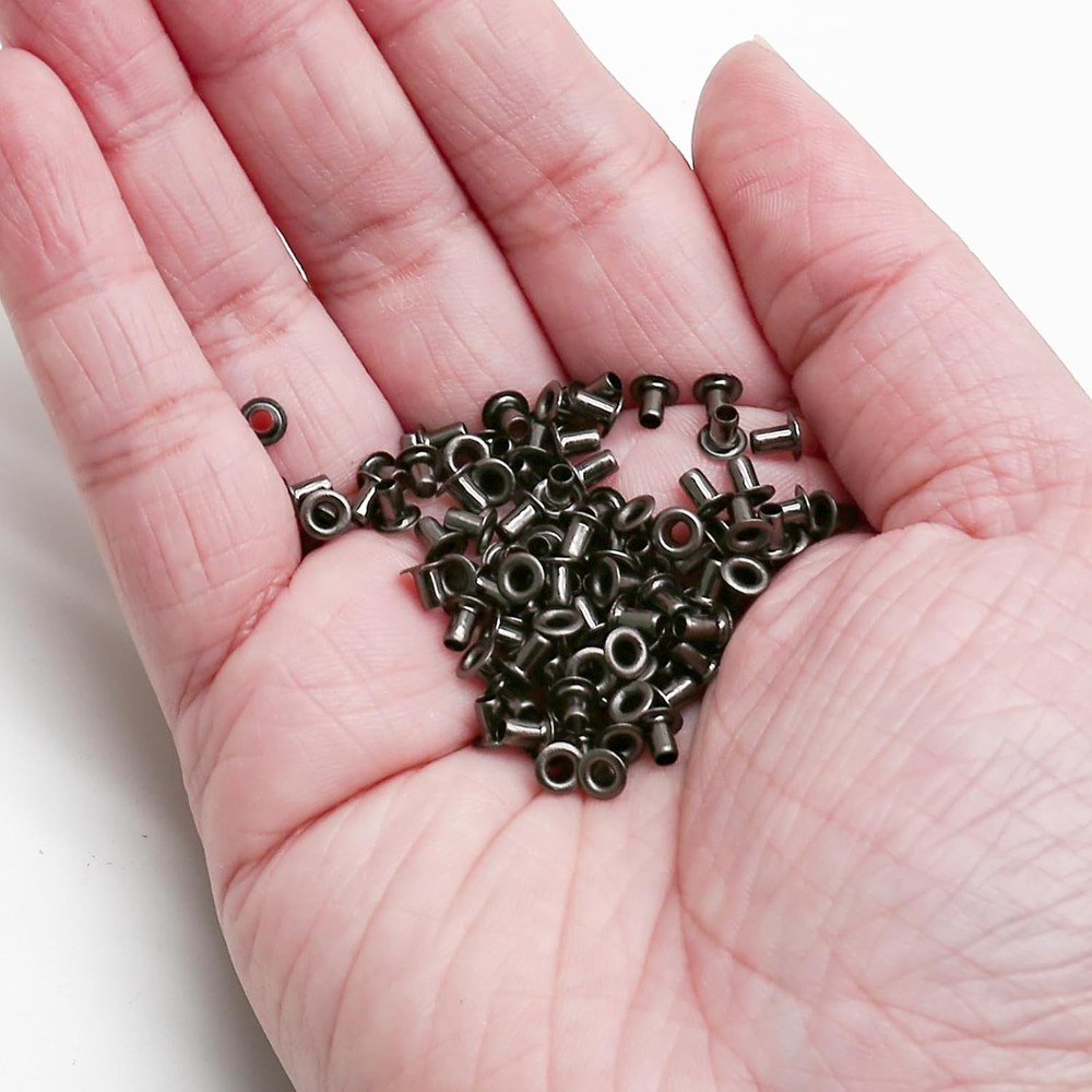 Tiny Grommets Eyelets Self Backing 2mm 200 Pack