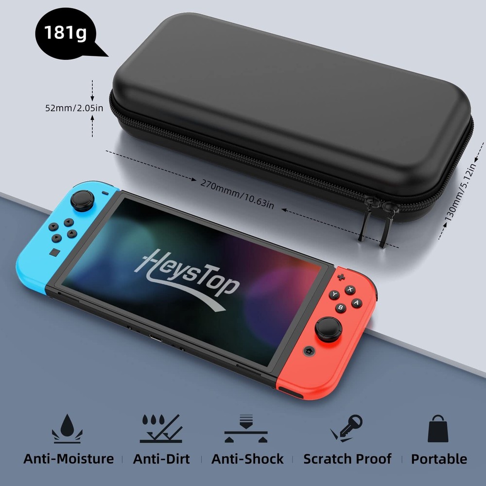 Case For Nintendo Switch Carry Case Pouch with Case HD Switch Screen Protector