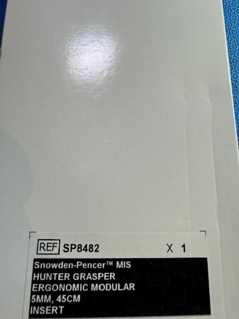 Snowden-Pencer Laparoscopic Hunter Grasper Ergonomic Modular Insert SP8482 NEW!!