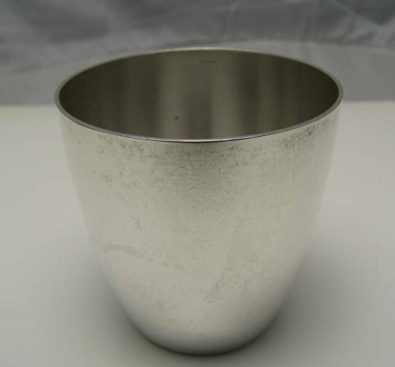 GERMAN SOLID SILVER KIDDUSH CUP WINE/VODKA CUP 800 Silver by AM Germany ca1930s
