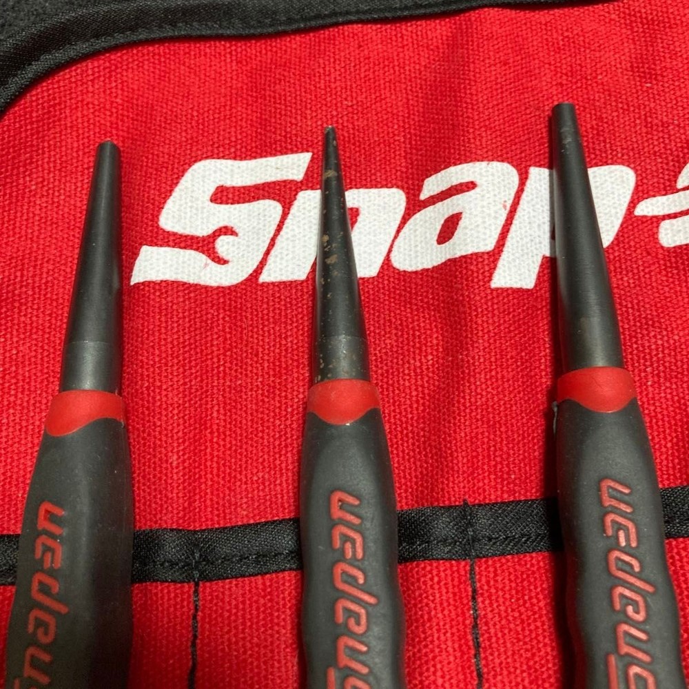 Snap-on RED Soft Grip Starter Punch 5Pc Set [Used]