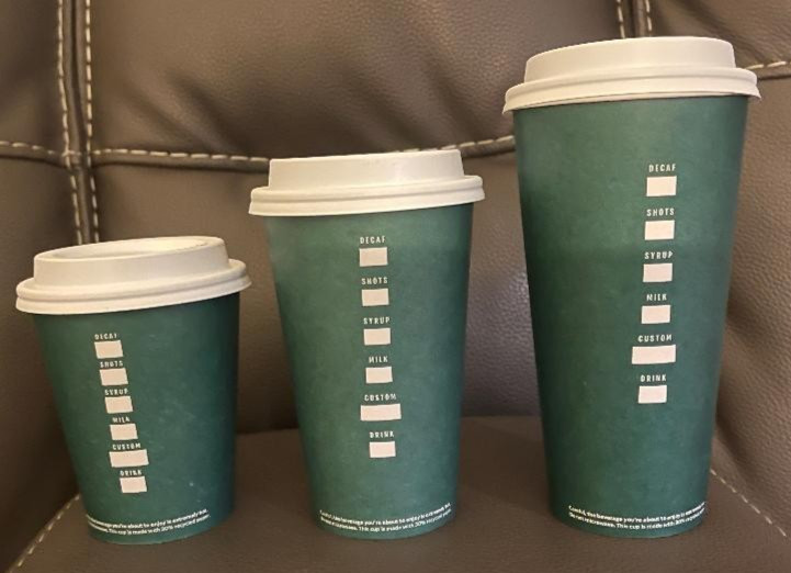STARBUCKS COFFEE EST 1971 SP EDITION CUPS HOT DRINK VENTI GRANDE TALL NEV USED