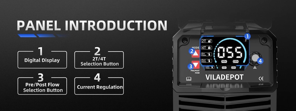 CUT55 MAX Plasma Cutter 55A Pilot Arc 220V Machine.
