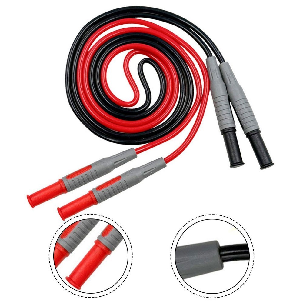 Flexible Power Test Line with Soft Silicone Cable and Double Connectors