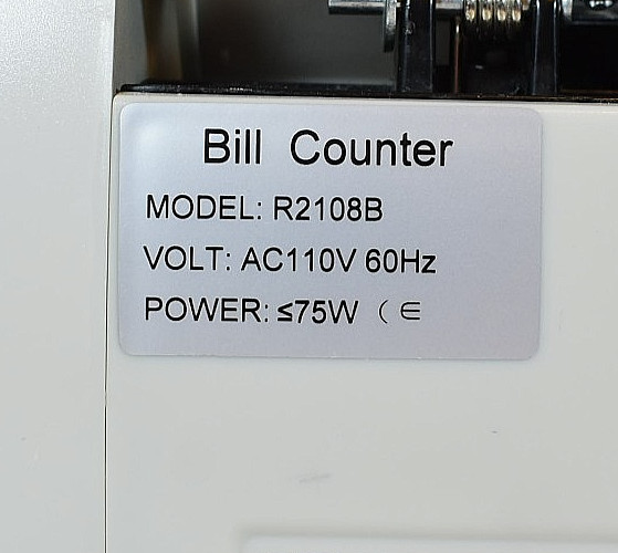 R2108B Basic Function Money Detector Machine Currency/Money Counter "FOR PARTS"