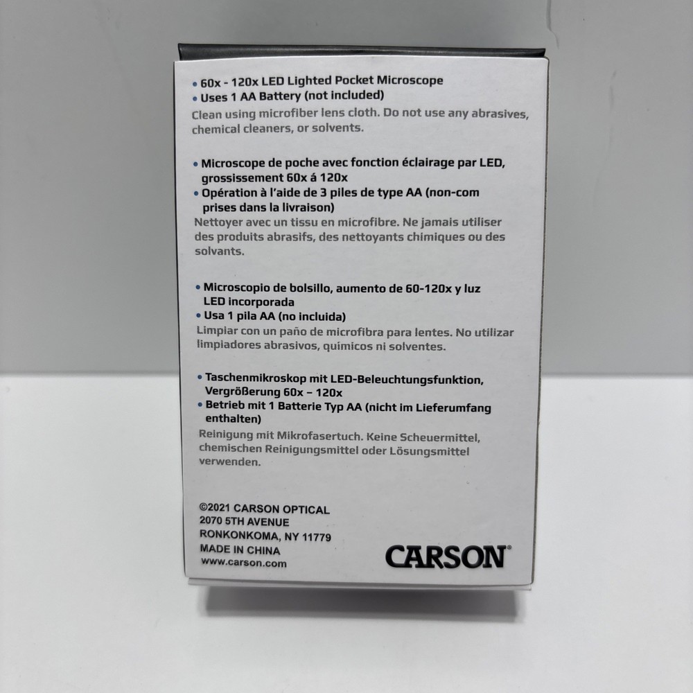 Carson MM-300 MicroBrite Plus LED Pocket Microscope