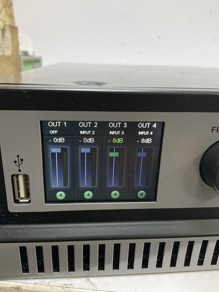 AUDAC PMQ600 PROFESSIONAL 4-CHANNEL CLASS-D POWER AMPLIFIER
