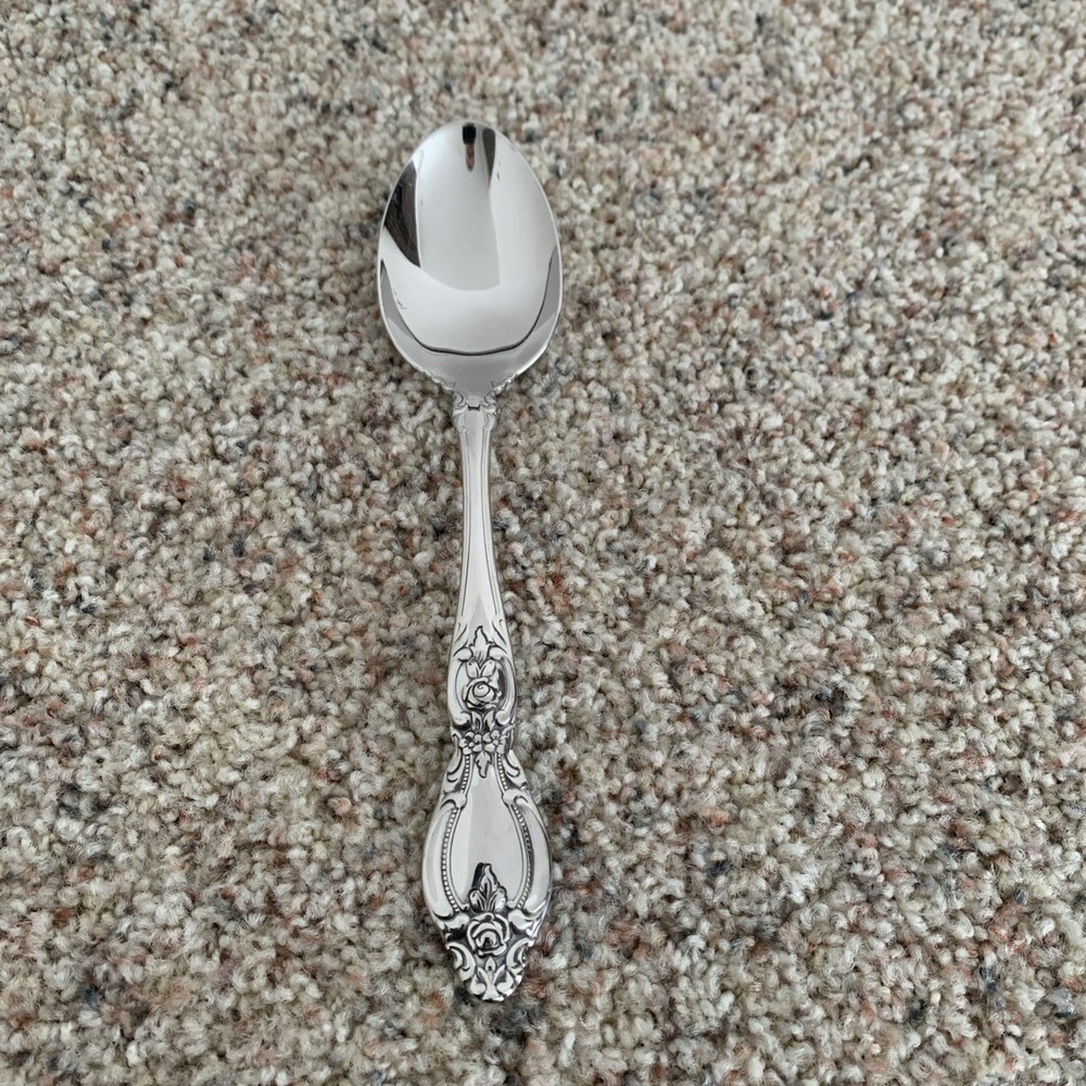 Oneida FREDERICK II 8.5 Serving Spoon Stainless Heirloom Cube Glossy Silverware