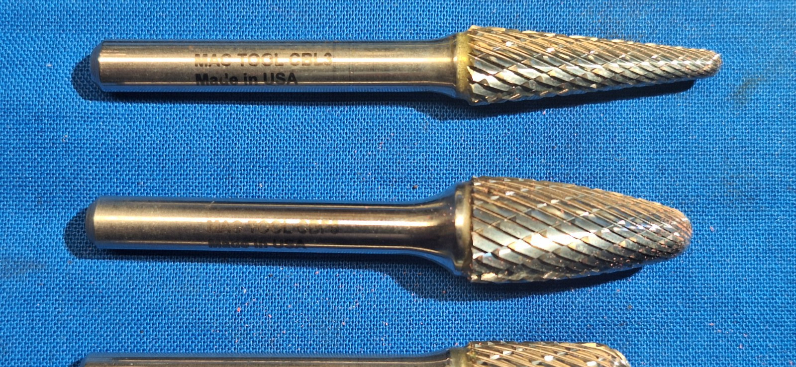 Mac Tools CB45 4 piece carbide burr multi-purpose bit set in pouch