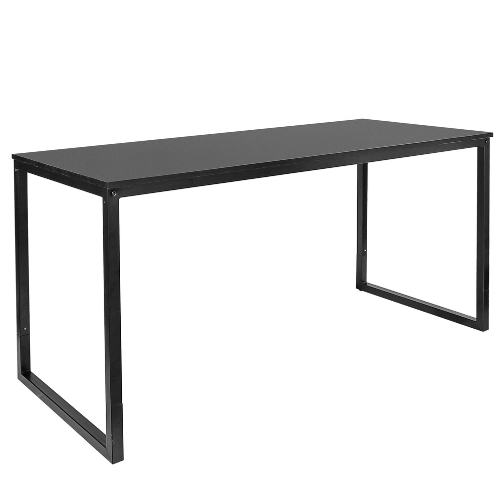 Computer Desk 55" Large Laptop PC Study Writing Table Simple Office Desk Black