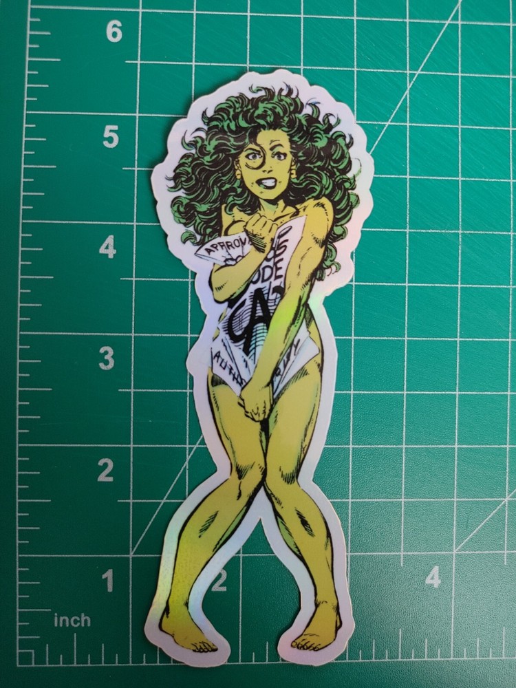 Sensational She Hulk 40 Foil Sticker