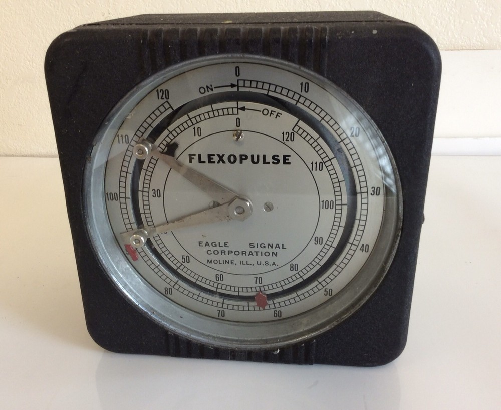 Vintage Eagle Signal Corp FLEXOPULSE  Cold War Era Industrial Countdown Timer