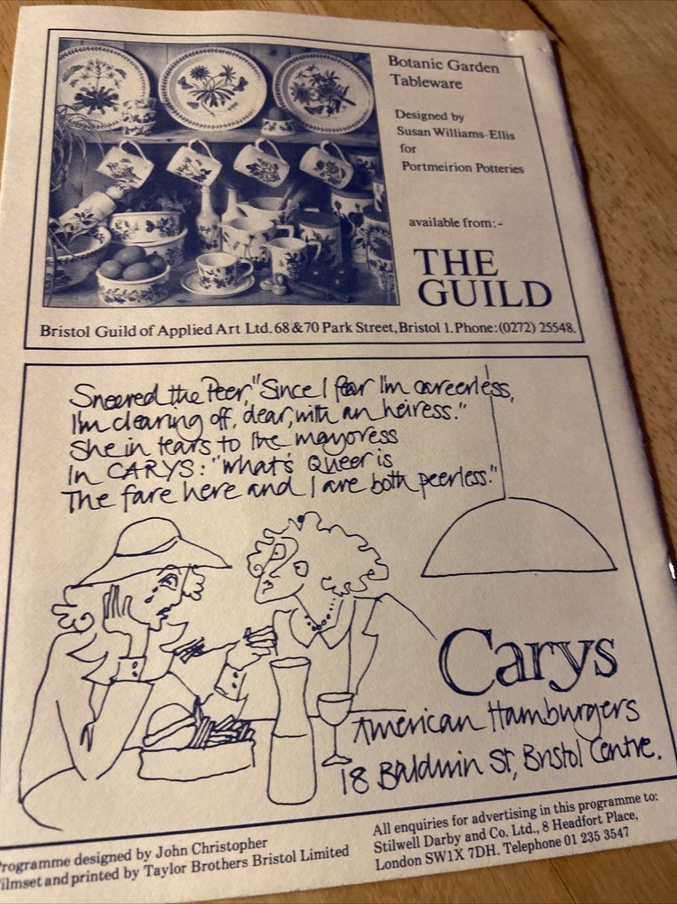 “Oh What A Lovely War” OriginalProgramme