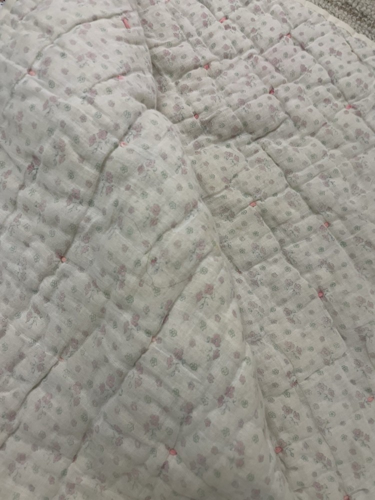 Vintage Round Circle Playmat Ninepatch Quilt