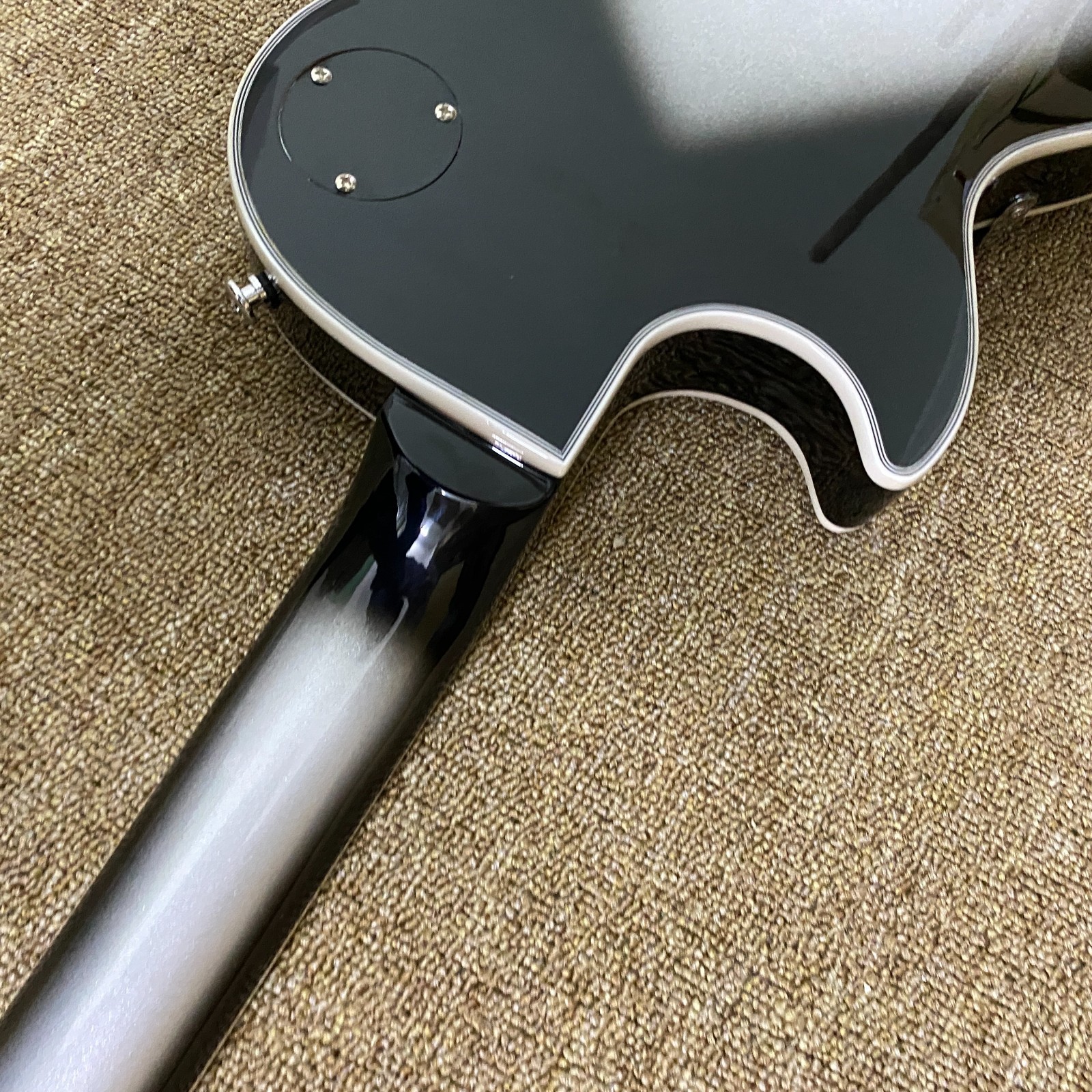 Custom LP Electric GuitarChrome plated hardware Carve Metal body Free Ship in US