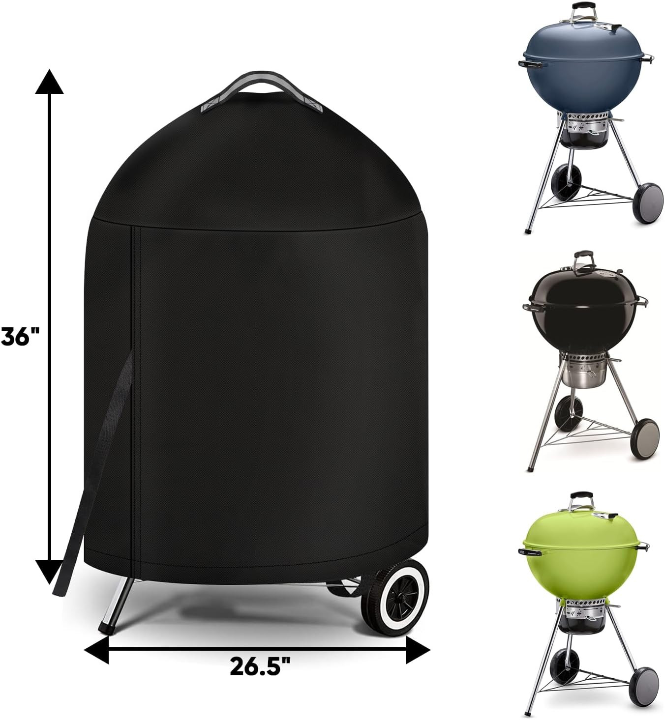 WEBER CHARCOAL KETTLE GRILL COVER 22" Griddle Hood Stand Heavy Duty Waterproof