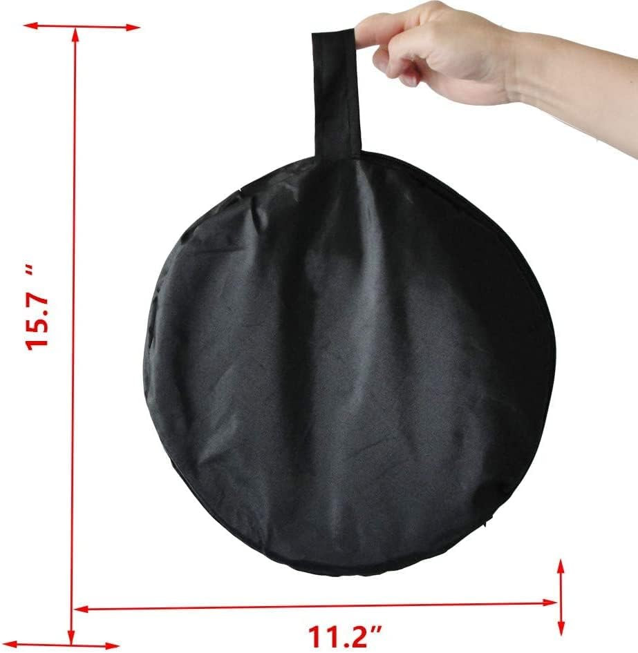 80Cm Circular Striped Flexible Foldable PDR Lined Light Reflector Board Dent Pan