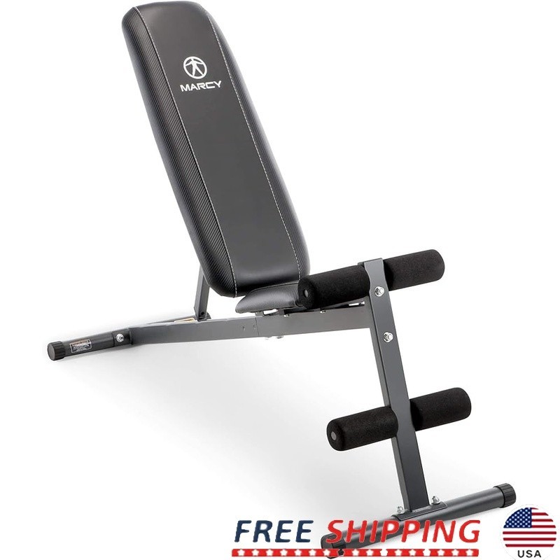 Ergonomic Adjustable Weight Bench Compact Utility Full Body Strength Training US
