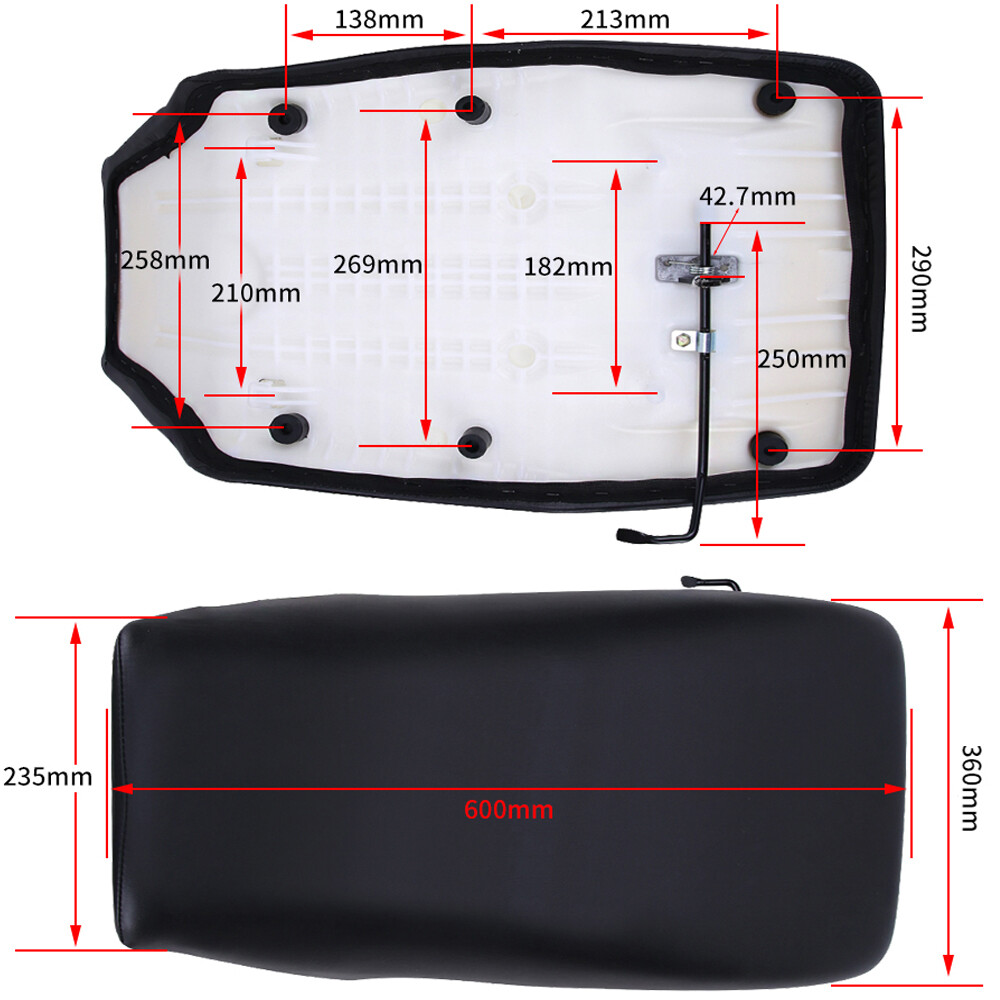 Complete Seat For Honda Foreman 400 FourTrax TRX400FW 1995-2004 77100-HM7-A00ZA
