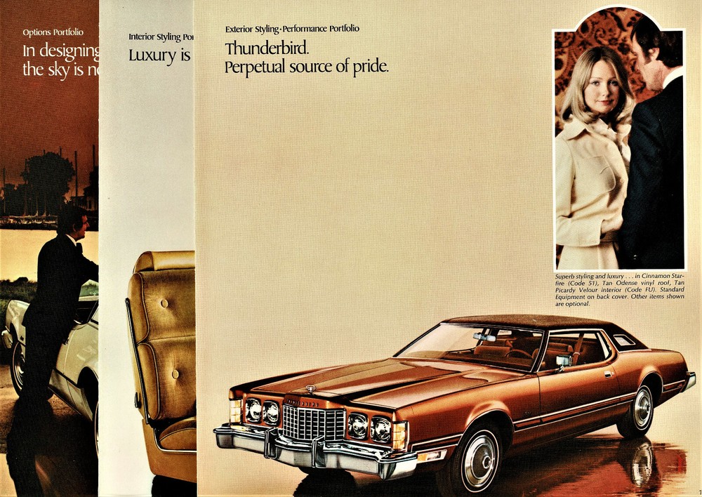 1974 Ford Thunderbird Brochure (3 Piece Portfolio)