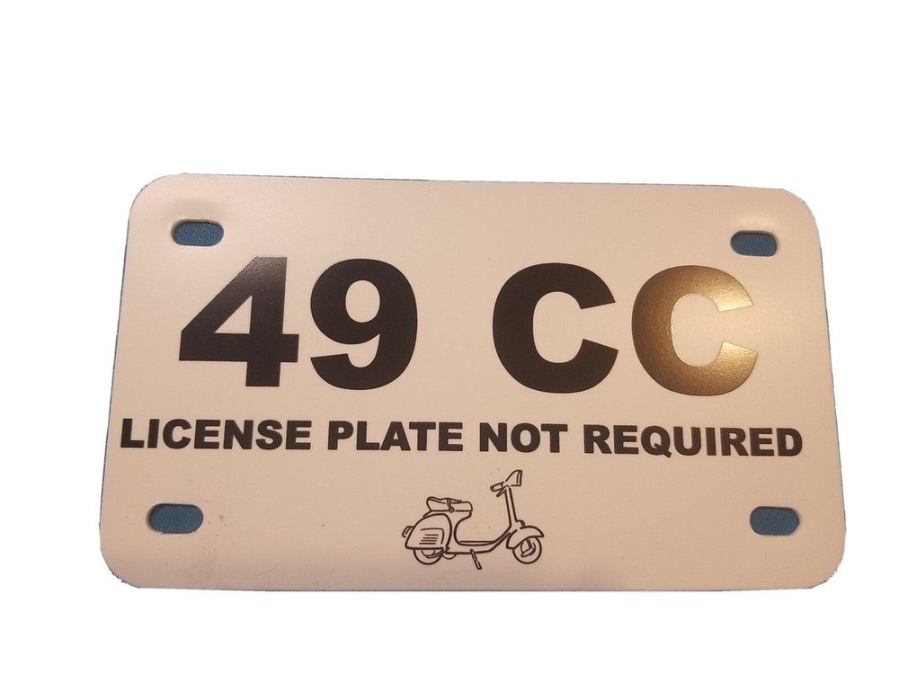 49cc license plate