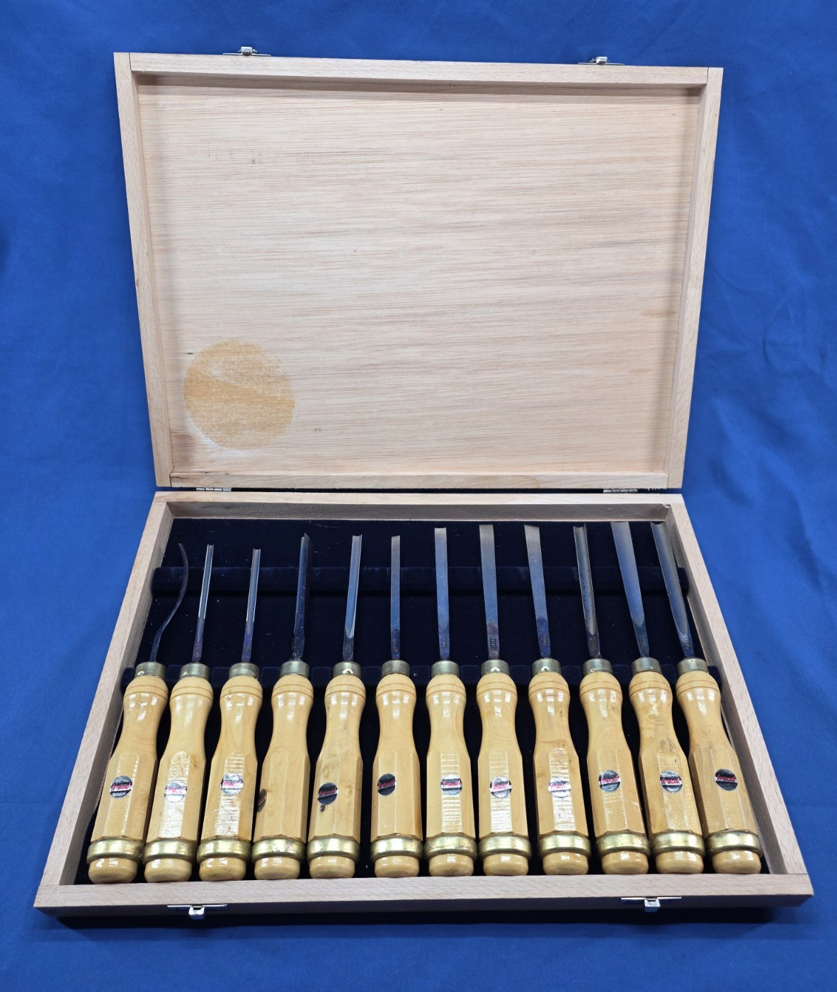 Vintage FREUD Set No. CS-112 Professional Woodworking Carving Tool 12 pc Chisel