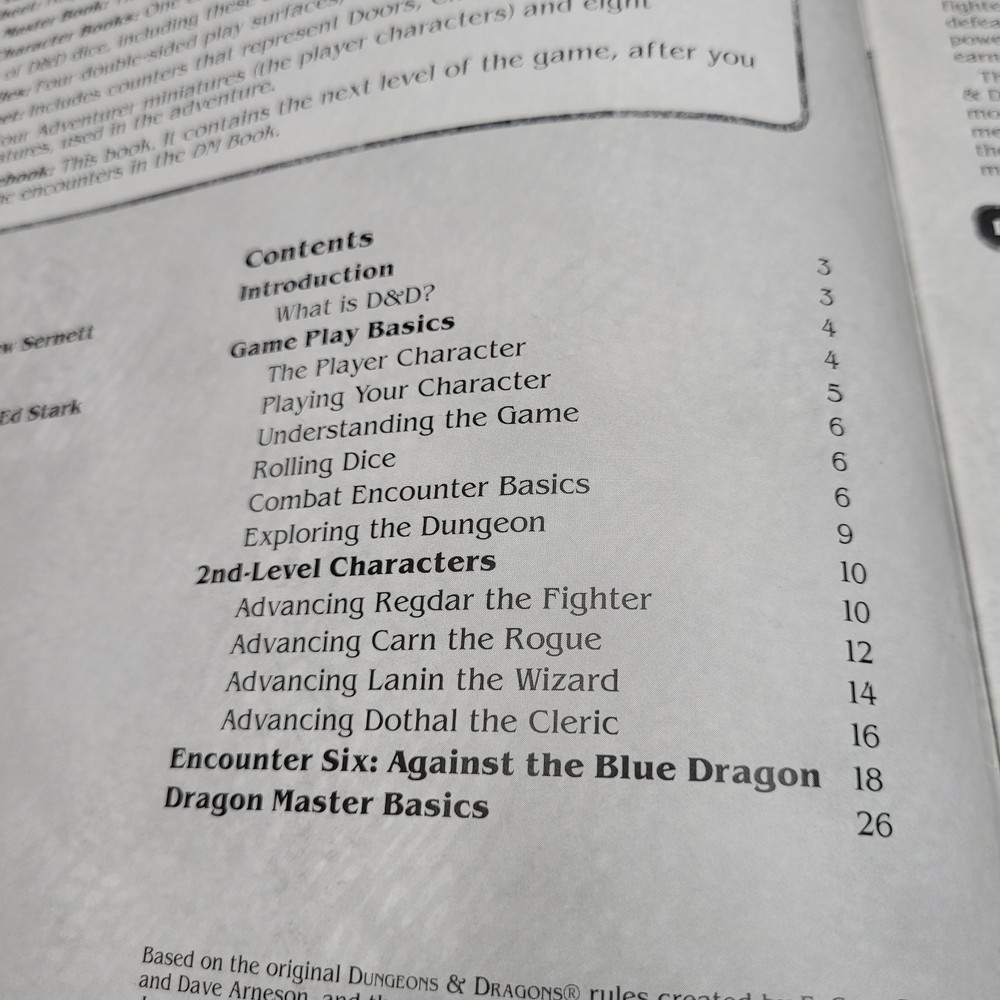 Dungeons And Dragons Basic Game Advanced Rulebook Rule Book Replacement 2006 D&D