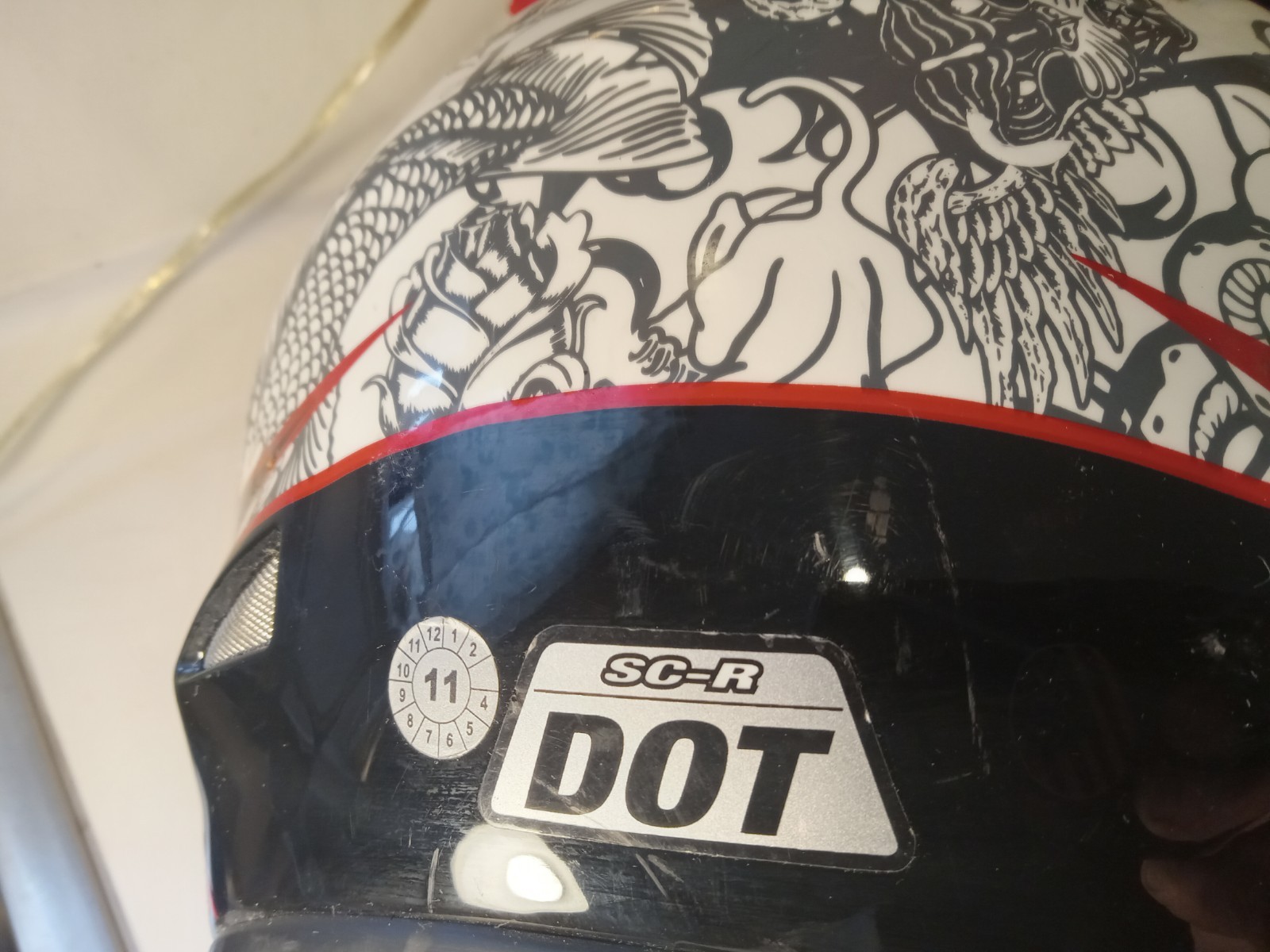 Vintage Bell Racing Helmet Japanese Design SC-R Size M Motorcross