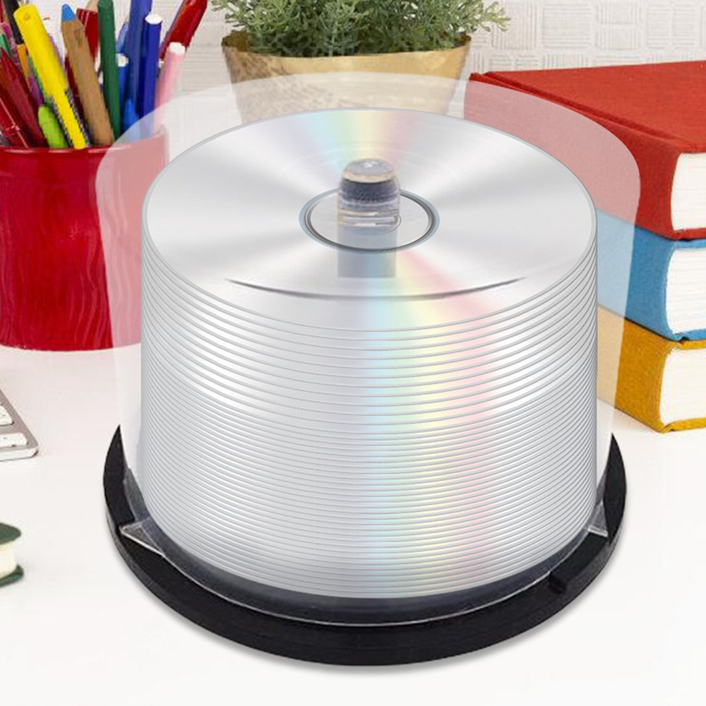 Empty CD DVD Blu-Ray Spindle Cake Box Storage Container Hold 50 Discs Cakebox