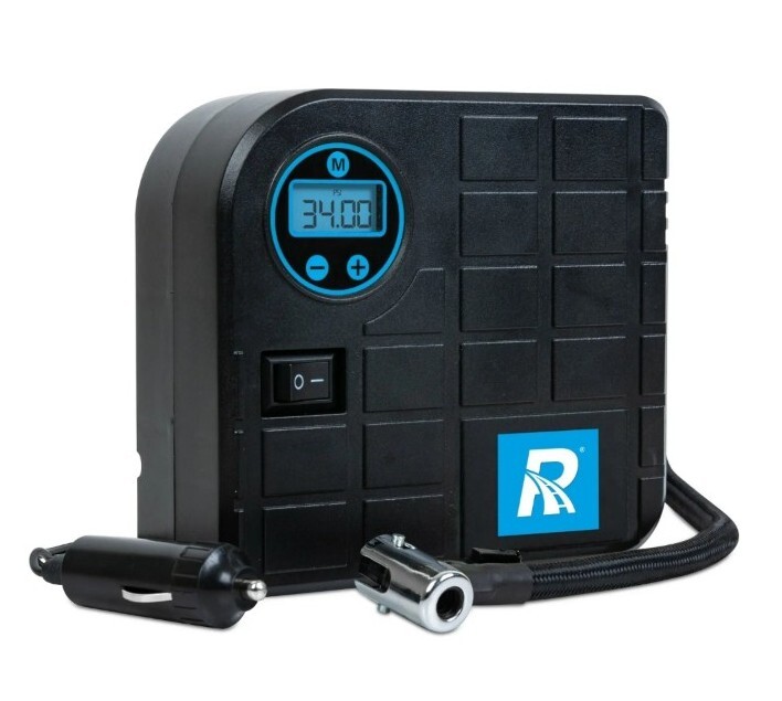 DIGITAL TYRE AIR COMPRESSOR DIGITAL AND PORTABLE TYRE INFLATOR BLUE BACKLIGHT AA