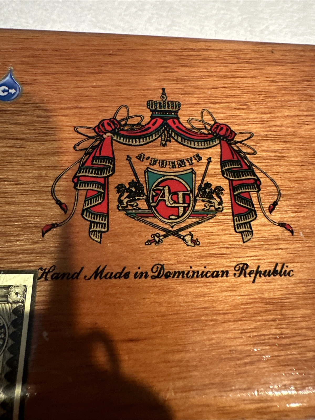 Arturo Fuente Wooden Empty Cigar Box Cuban Corona Empty