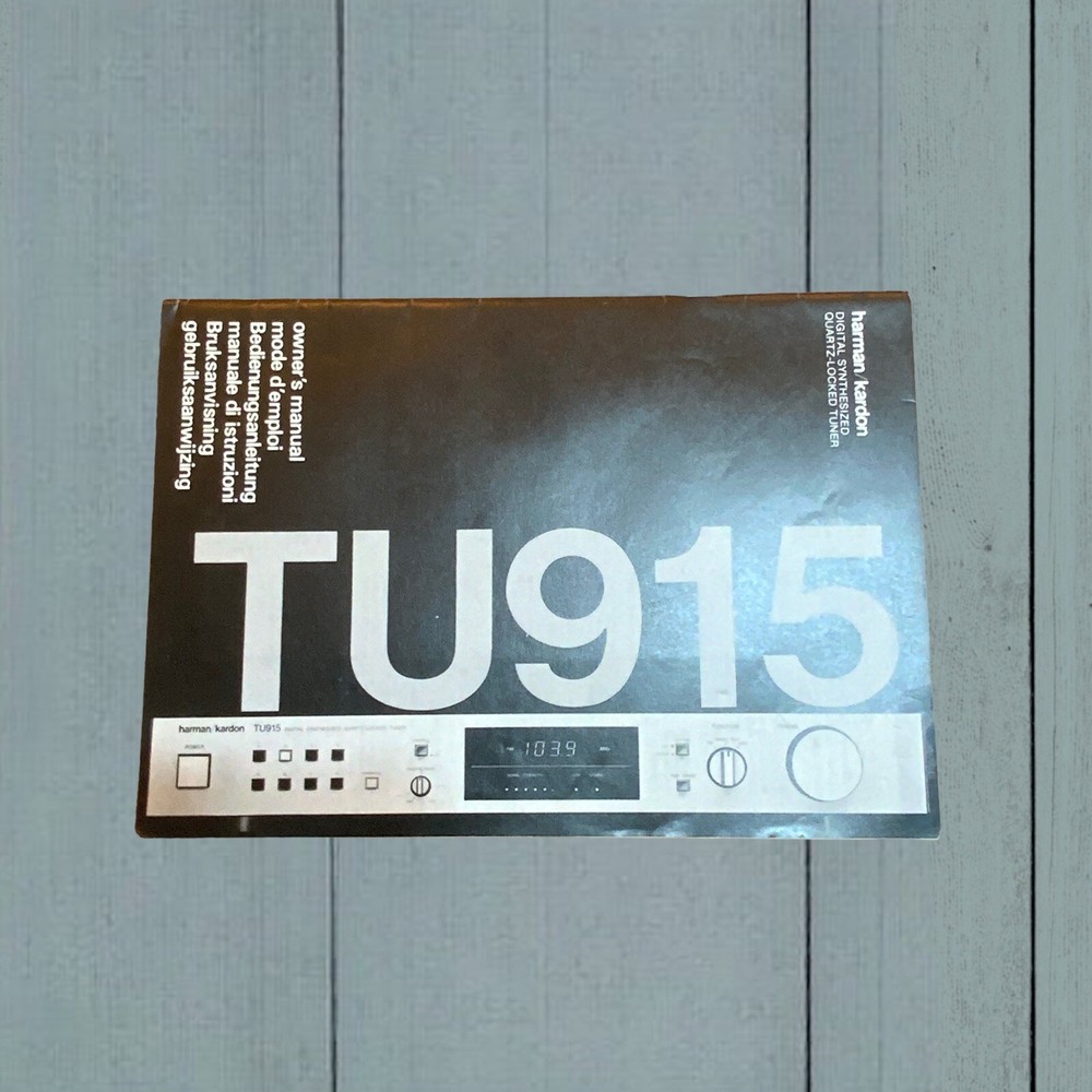 Harman Kardon TU-915 Operating Instructions Manual