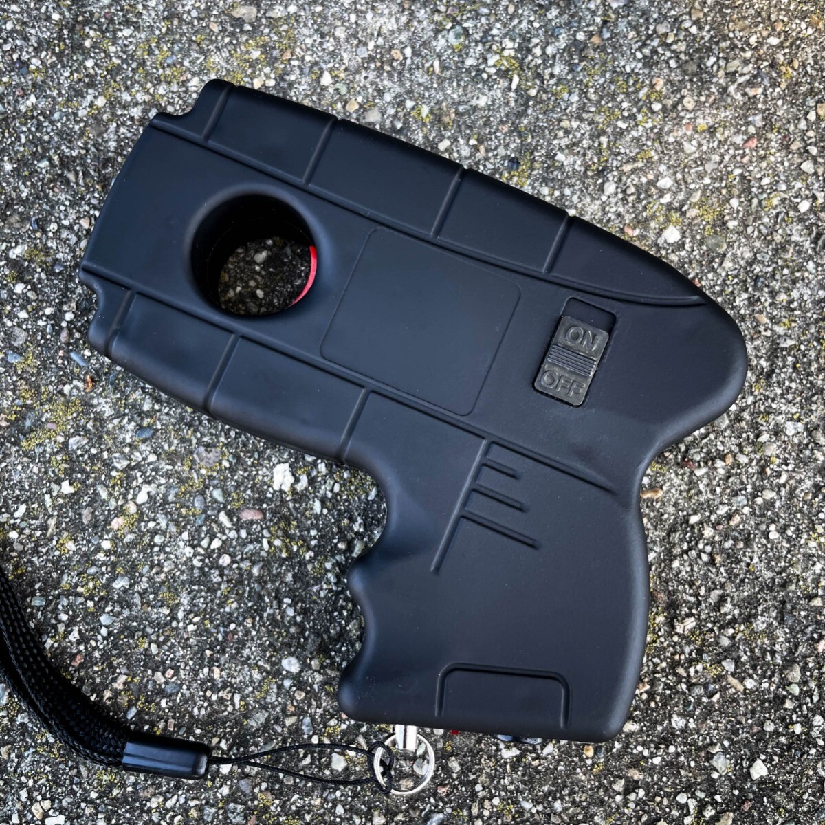 DZS 10 Million Volt Rechargeable Pistol Grip STUN GUN w/ LED Light & Safety Pin