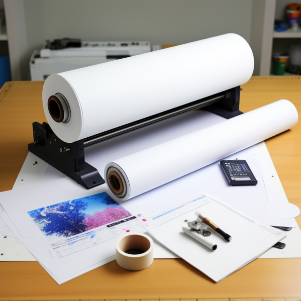 36” x 150'- 4 ROLLS 24lb plotter paper CAD Wide Format Rolls Top Notch Quality