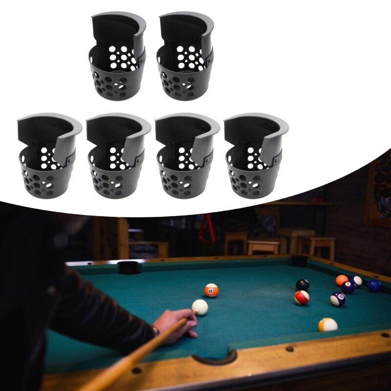 6Pcs Pool Table Pockets Billiard Drop Pockets Pools Table Drop Net Pockets