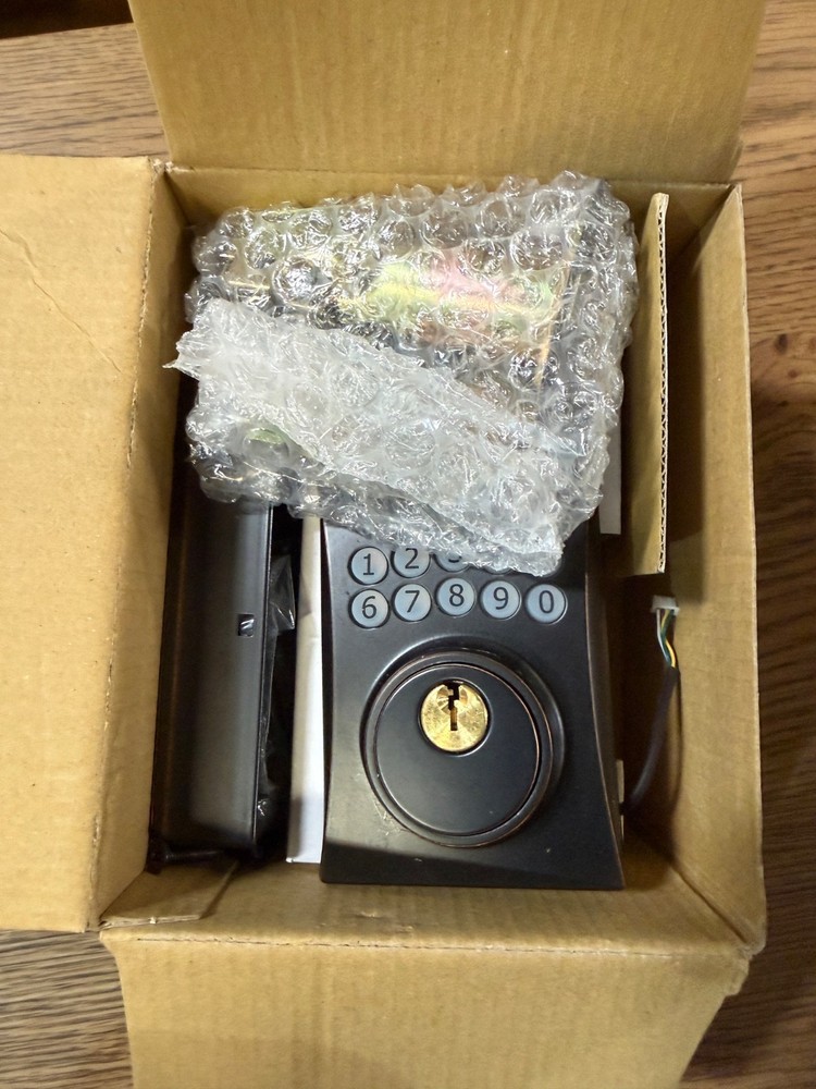 DEGUARD Electronic Keypad Keyed Deadbolt - ORB-KW1